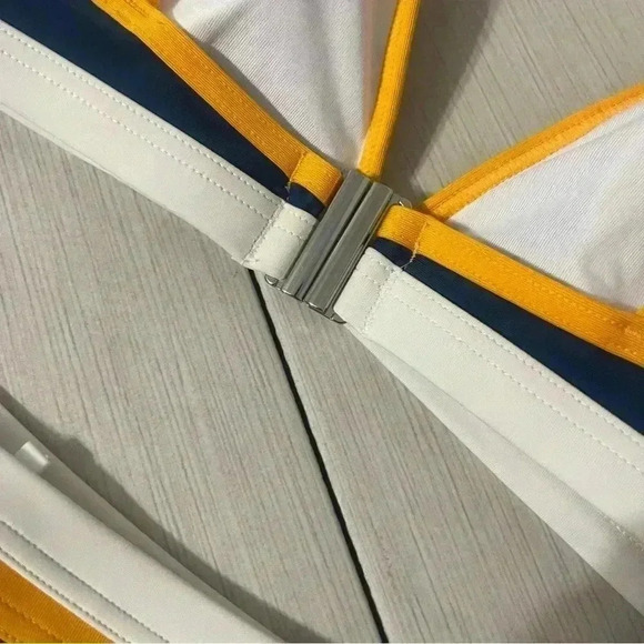 CUPSHE Plunge Neck Low Waist Bikini Set Medium NWT - Picture 12 of 13